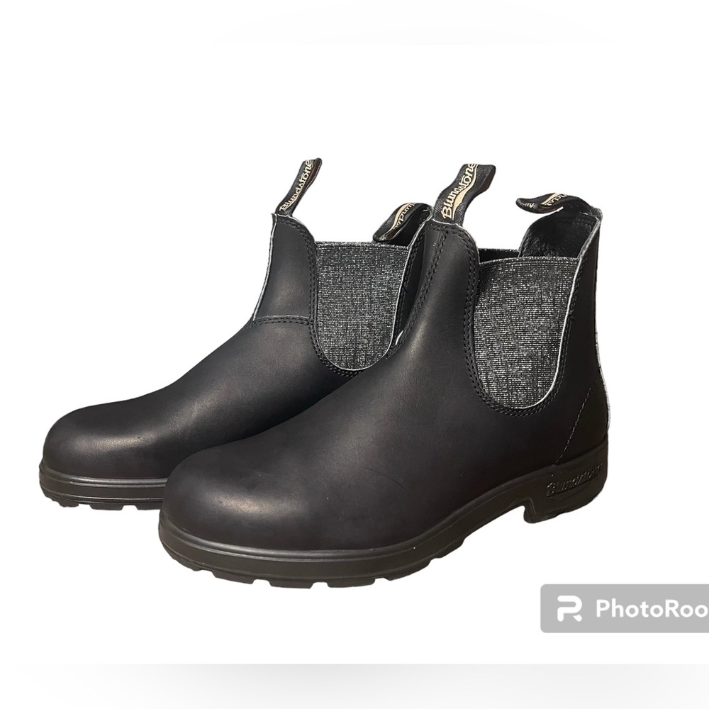 Blundstone BL Original 500 Chelsea Boots - Black / Grey Women- Size US 6.5